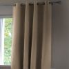 Rideau Occultant 140x180 cm Doublure polaire Polyester Lin