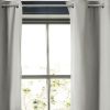 Rideau Occultant 140x280 cm Doublure polaire Polyester Gris Clair