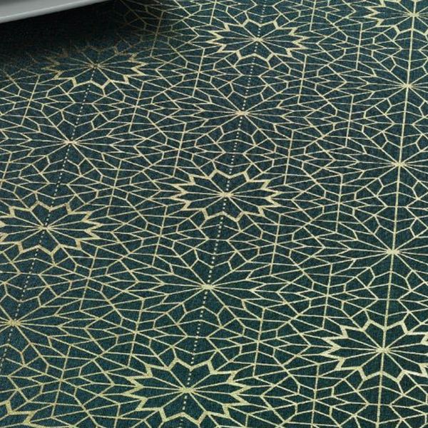 Nappe 150x350 cm Polyester à motifs Stella Vert
