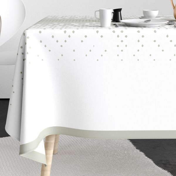 Nappe rectangulaire anti tache 140x200 cm Coton Degra