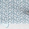 Nappe rectangulaire anti tache 140x200 cm Coton Fleurs Des Champs Bleu