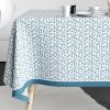 Nappe rectangulaire anti tache 140x250 cm Coton Fleurs Des Champs Bleu