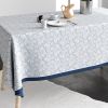 Nappe rectangulaire anti tache 140x200 cm Coton Planta Bleu