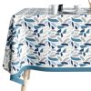 Nappe rectangulaire anti tache 140x200 cm Coton Terraza Ocean