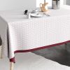 Nappe rectangulaire anti tache 140x300 cm Coton Barba Prune