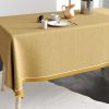 Nappe rectangulaire anti tache 140x300 cm Coton Chambray Or