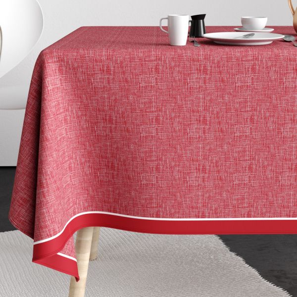 Nappe rectangulaire anti tache 140x200 cm Coton Chambray Tango