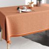 Nappe rectangulaire anti tache 140x200 cm Coton Chambray Terracotta