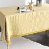 Nappe rectangulaire anti tache 140x200 cm Coton Chevron Or