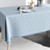 Nappe rectangulaire anti tache 140x250 cm Coton Flocon Glace