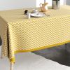 Nappe rectangulaire anti tache 140x200 cm Coton Palma Ocre