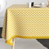 Nappe rectangulaire anti tache 140x250 cm Coton Palma Ocre