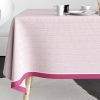 Nappe rectangulaire anti tache 140x200 cm Coton Pira Rose