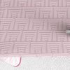 Nappe rectangulaire anti tache 140x300 cm Coton Pira Rose