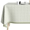 Nappe rectangulaire anti tache 140x200 cm Coton Raza Sauge