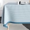 Nappe rectangulaire anti tache 140x250 cm Coton Vichy Bleu