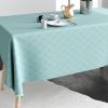 Nappe 150x350 cm Polyester à motifs Flocon Bleu