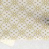 Nappe 150x300 cm Polyester à motifs Flocon Beige