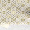 Nappe 150x350 cm Polyester à motifs Flocon Beige