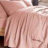 Drap plat 270x300 cm Gaze de coton Rose