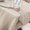 Nappe rectangle 150x250 cm Gaze de coton Naturel