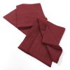 Lot de 3 serviettes 40x40 Gaze de coton Lie de vin