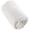 Drap housse 160x200 +30 cm Flanelle de Coton Neige