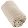 Drap housse 90x190 +30 cm Flanelle de Coton Sable