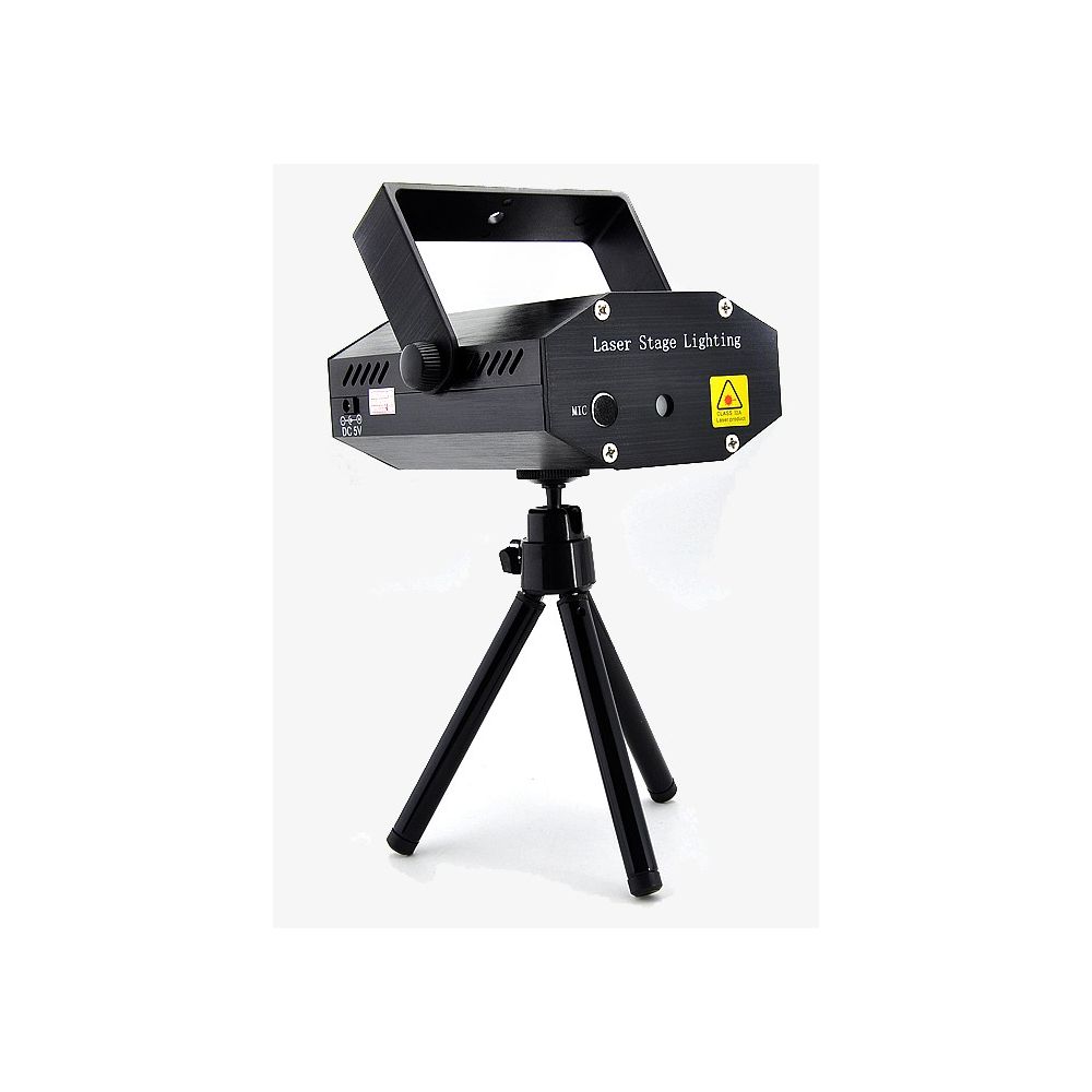 Mini projecteur laser avec détecteur son et strob Discount