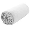 Drap housse 140x190 + 30 cm Satin de Coton Blanc