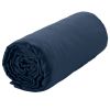 Drap housse 140x190 + 30 cm Satin de Coton Bleu