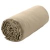 Drap housse 140x190 + 30 cm Satin de Coton Beige