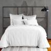 Housse de couette 240x260 cm Satin de Coton Blanc