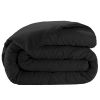 Housse de couette 240x260 cm Satin de Coton Noir