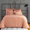 Housse de couette 240x260 cm Satin de Coton Rose