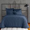 Housse de couette 220x240 cm Satin de Coton Bleu