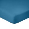 Drap housse 140x190 + 28 cm 100% Coton 57 fils Turquoise