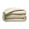 Housse de couette 240x260 cm Percale de Coton Ecru Naturel