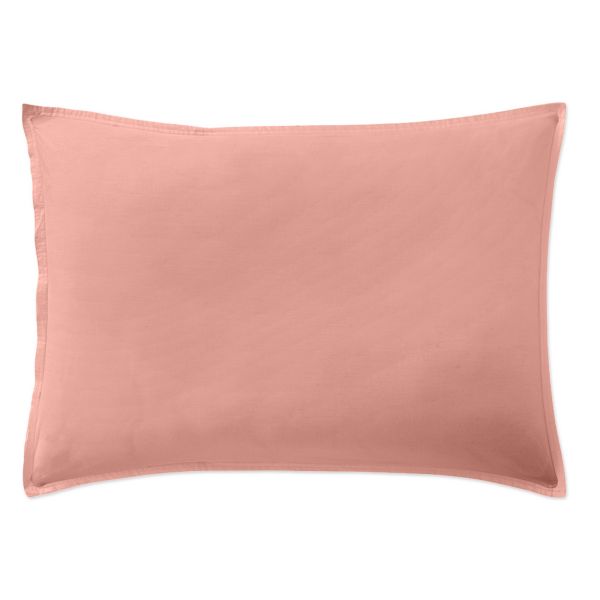 Taie d’oreiller 50x70 cm Percale de Coton Rose Poudré