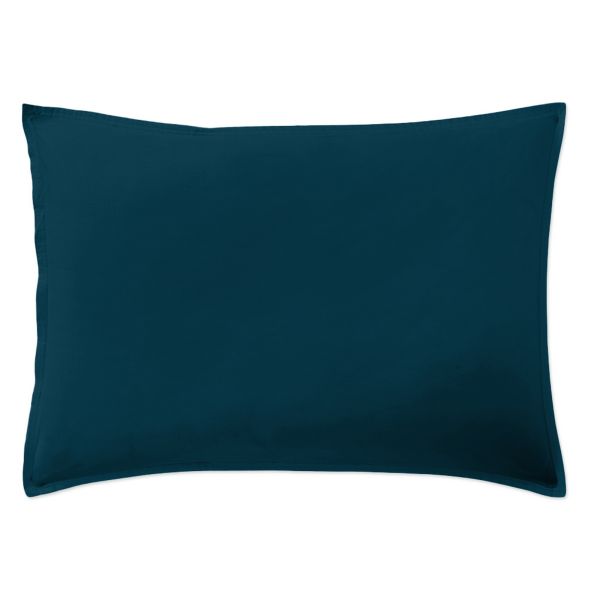 Taie d’oreiller 50x70 cm Percale de Coton Bleu Imperial