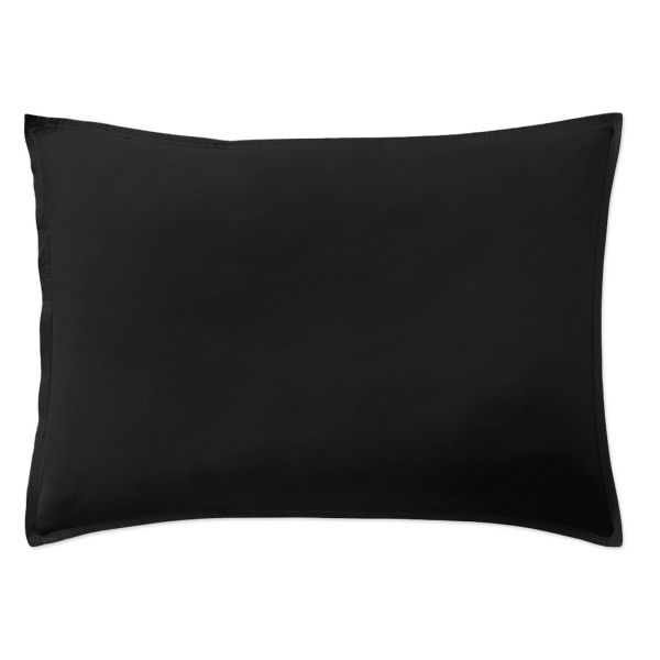 Taie d’oreiller 50x70 cm Percale de Coton Noir