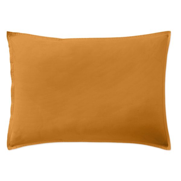Taie d’oreiller 50x70 cm Percale de Coton Safran