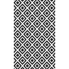 Tapis de salon 120x180 cm Polyester Black And White