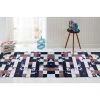 Tapis de salon 50x80 cm Polyester Cube