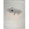 Tapis chambre enfant 80x150 cm Polyester Sweatdr Bleu