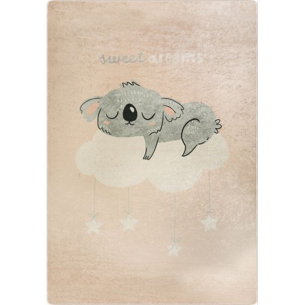 Tapis chambre enfant 100x150 cm Polyester Sweatdr Rose