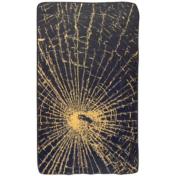 Tapis de salon 120x180 cm Polyester Eclat Black