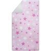 Tapis chambre enfant 100x150 cm Polyester Etoile Rose