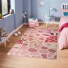 Tapis chambre enfant 80x150 cm Polyester Girafe Ros