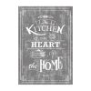 Tapis de cuisine 50x80 cm Polyester Kitchen Gris